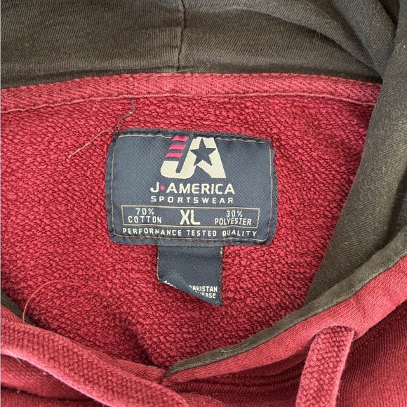 Texas A & M Men's Size XL Hoodie College Logo Sweatshirt Red J American - Picture 6 of 10